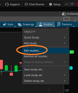 thinkorswim edit studies