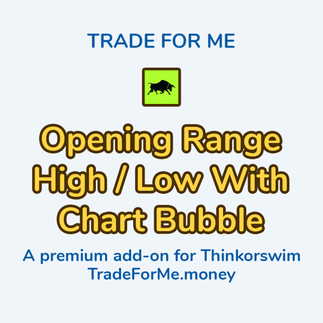 Thinkorswim Opening Range High Low With Chart Bubble