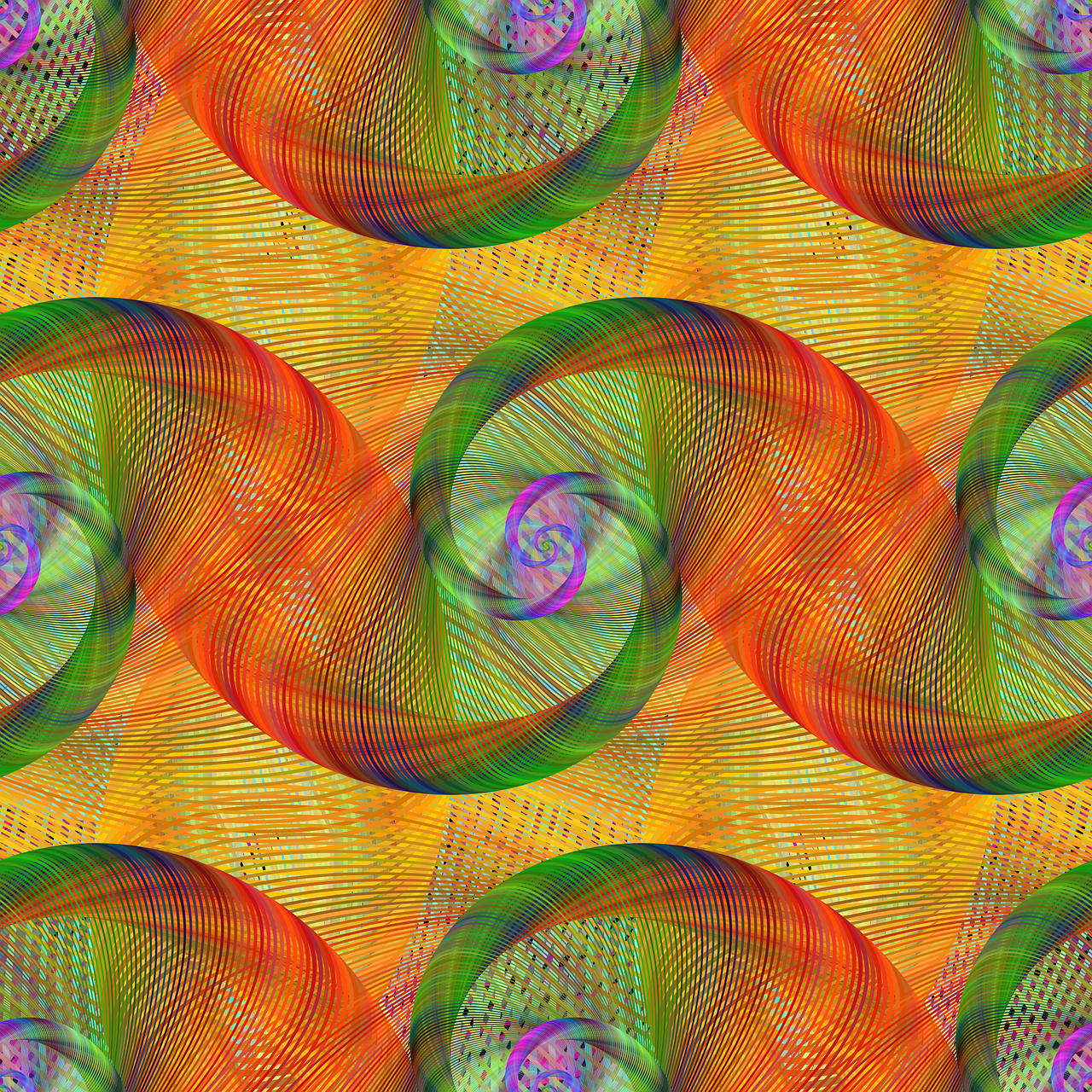 fractal patter showing confluance